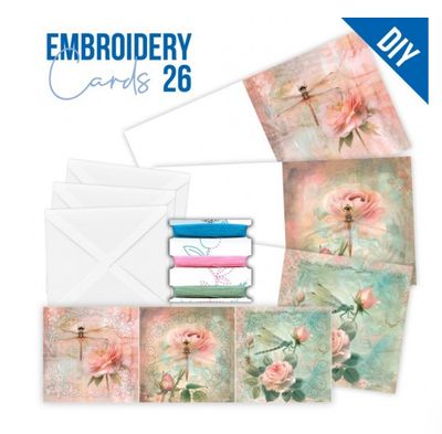 Find It Trading Berries Beauties - DIY Hobbydots Stitch &amp; Do Embroidery Card 26 - Dragonflies