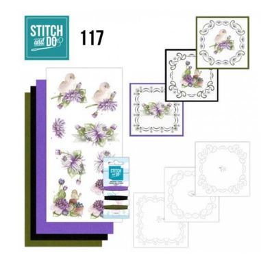 Find It Trading - DIY Hobbydots Stitch &amp; Do Set 117 - Precious Marieke Chrysanthemum