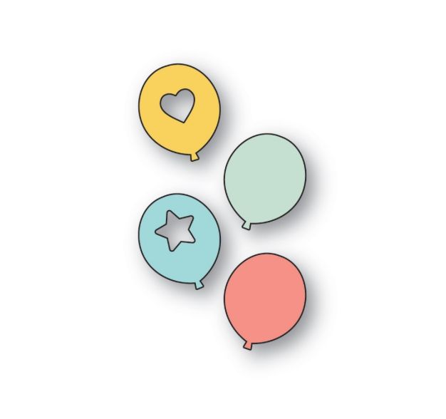 Poppy Stamps - Festive Balloons Die
