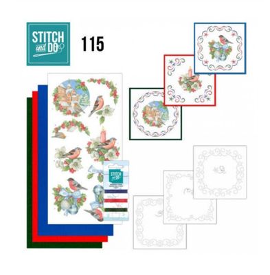 Find It Trading - DIY Hobbydots Stitch &amp; Do Set 115 - Christmas Birds