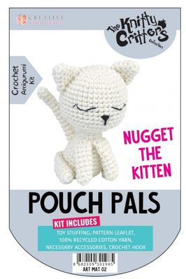 Find It Trading - Pouch Pals Arigurumi Crochet Kit Nugget The Kitten