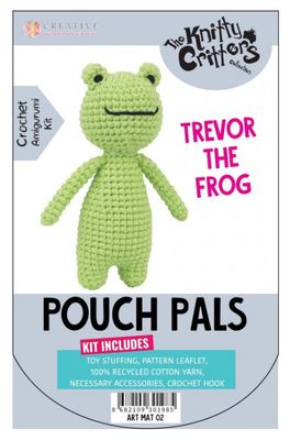 Find It Trading - Pouch Pals Arigurumi Crochet Kit  Trevor The Frog