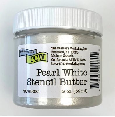 The Crafter's Workshop Inc - Pearl White Stencil Butter (59ml)