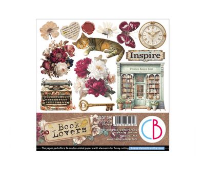 Ciao Bella - Book Lovers Fussy Cut 6x6 Paper Pad