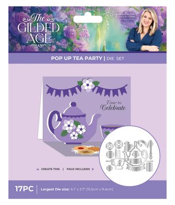 Crafter's Companion Sara Signature Collection- The Gilded Age Pop Up Tea Party Die