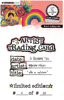 ABM - Artist Trading Card Art Clear Stamp 1pc