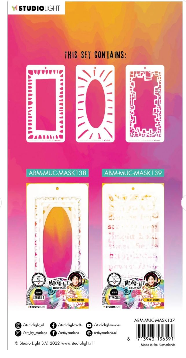 ABM - Playful Frames Mixed Up Collection Mask 3pcs