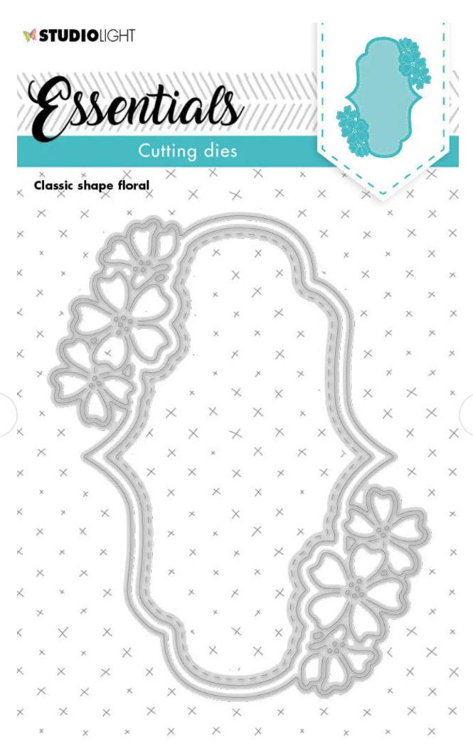 SL Essentials - Classic Label Floral Cutting Die 2pcs