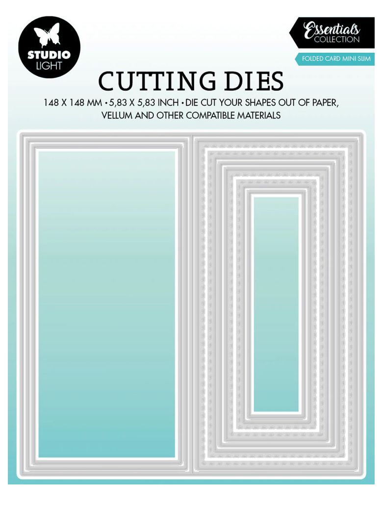 SL Essentials - Folded Card Mini Slimline Cutting Die 9pcs