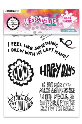 ABM - Rub On Sticker Quote Designs 6 Sheets