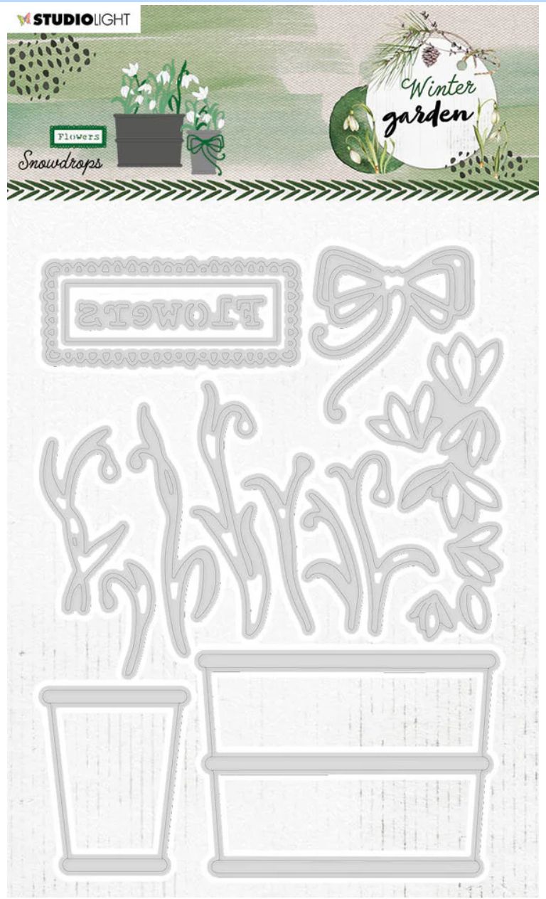 SL Essentials - Snowdrops Winter Garden Cutting Die 1pc