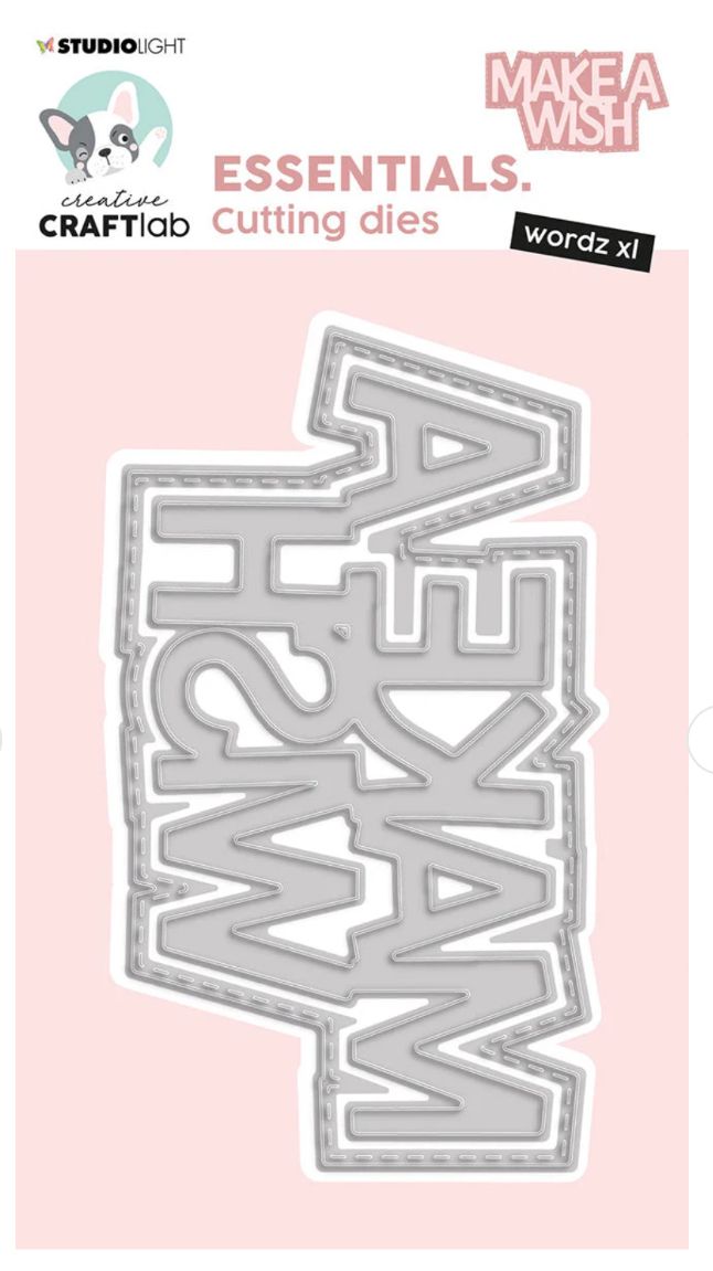 SL Essentials - Make A Wish Wordz XL Cutting Die 2pc