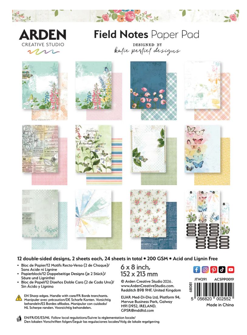 Arden Creative Studio - Field Notes 6x8 Paper Pad