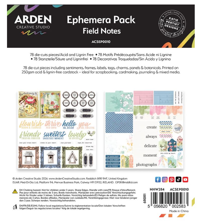 Arden Creative Studio - Field Notes Ephemera Pack