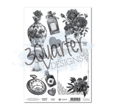 3Quarter Design - A4 Acetate Red Queen 1pc