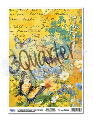 3Quarter Design - A4 Rice Paper Honey Fields