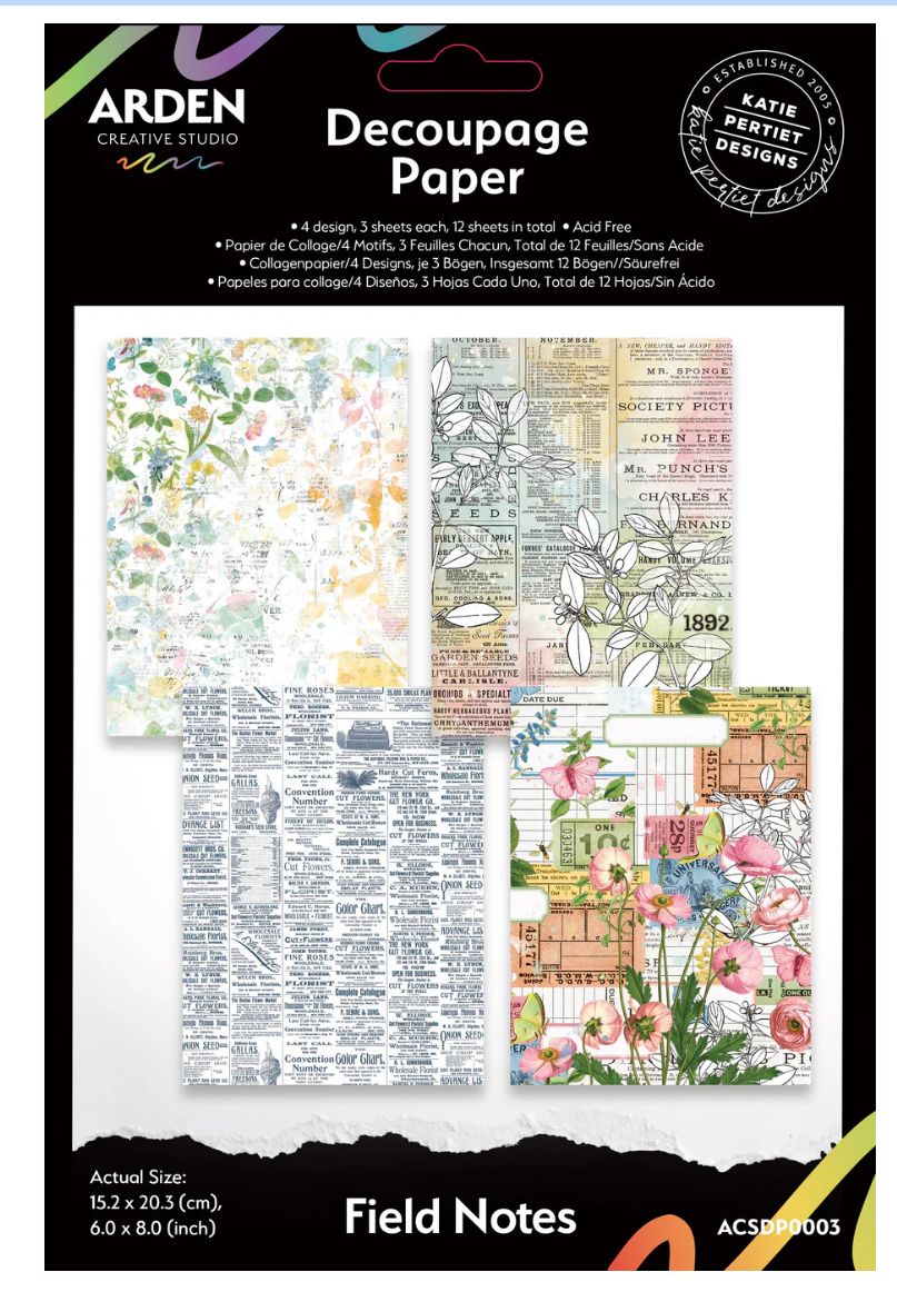 Arden Creative Studio - Field Notes 6x8 Decoupage Paper