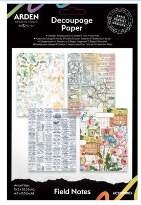 Arden Creative Studio - Field Notes 6x8 Decoupage Paper