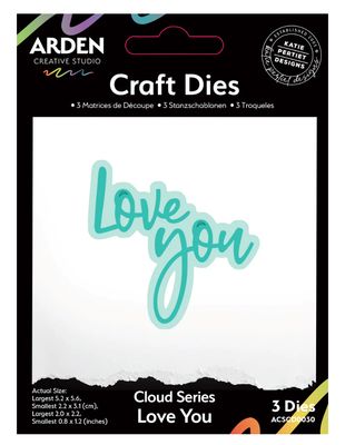 Arden Creative Studio - Sentiment Cloud Series Love You Craft Die Set