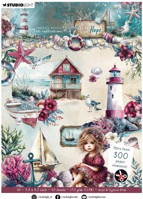 SL JMA - Tide Of Hope Die Cut Paper Pad 20 Sheets