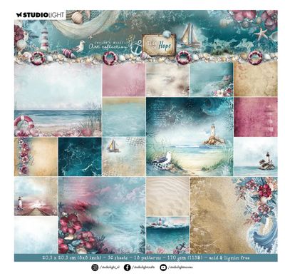 SL JMA - Tide Of Hope Die Cut Background Paper Pad 36 Sheets