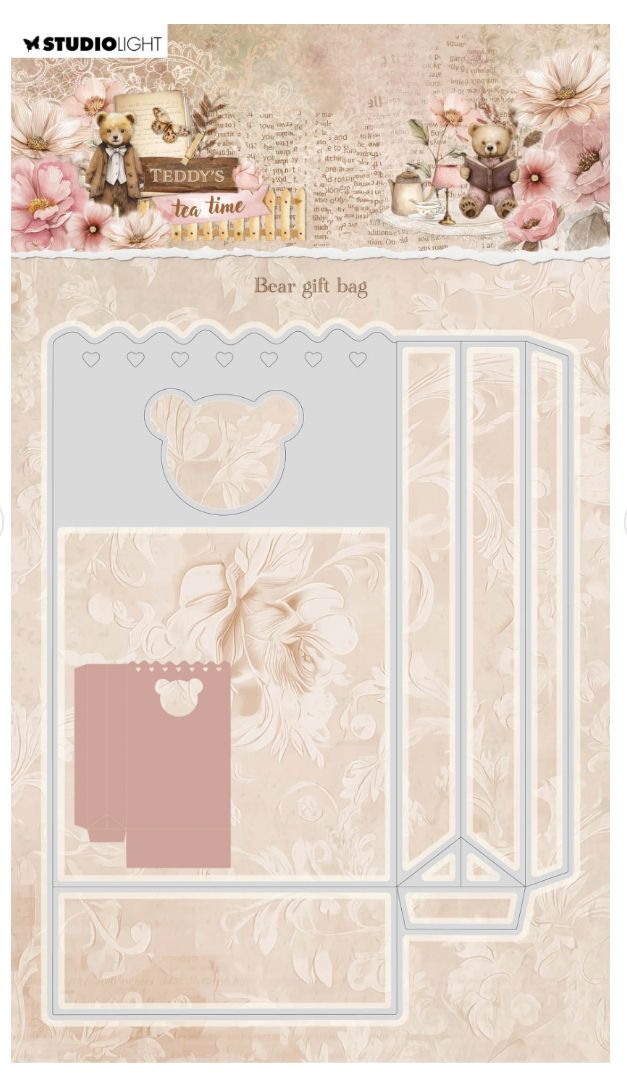 SL - Teddy's Tea Time Bear Gift Bag Cutting Die 1pc
