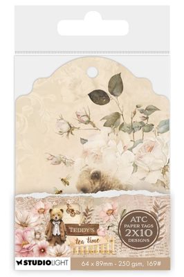 SL - Teddy's Tea Time ATC Tags 20pcs