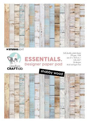 SL Essentials - Shabby Wood Design Paper Pad 24 Sheets