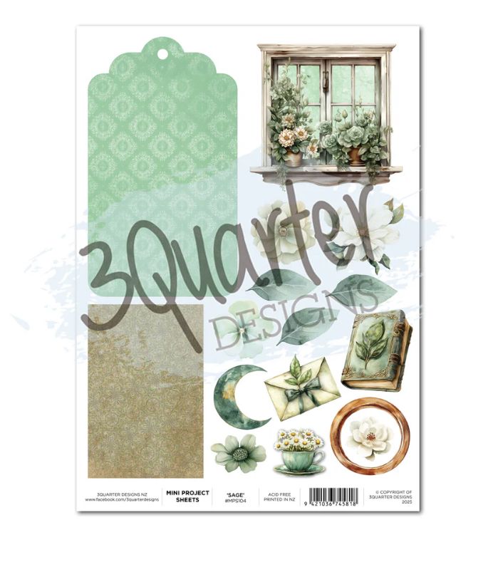 3Quarter Designs - Sage Candles Mini Project Sheet