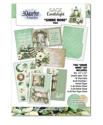 3Quarter Designs - Sage Candle Gimme More Pack