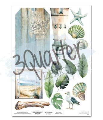 3Quarter Designs - Beachside Life Mini Project Sheet