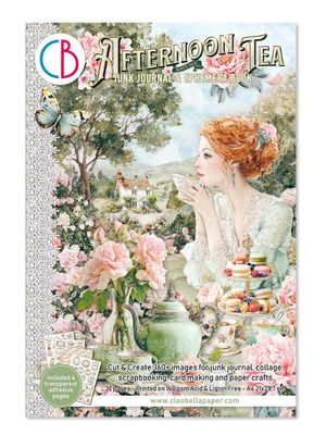 Ciao Bella - Afternoon Tea A4 Junk Journal &amp; Ephemera Book 32/pkg