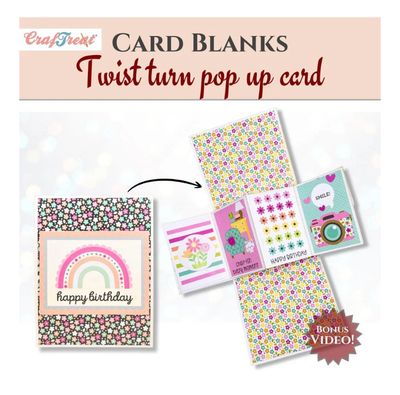 CrafTreat Card Blanks - Twist Turn Pop Up Card