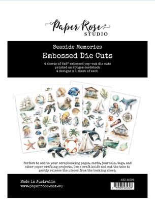 Paper Rose - Seaside Memories 6x8 Embossed Die Cuts