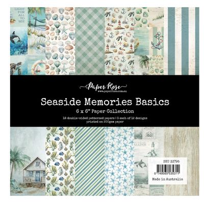 Paper Rose - Seaside Memories 6x6 Basics Paper Collection