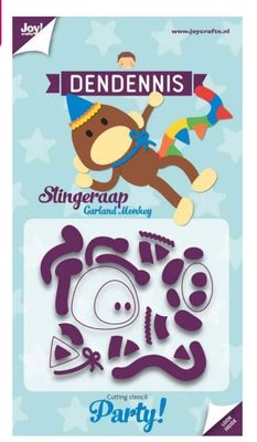 Joy! Crafts Die - Dendennis Party - Garland Monkey