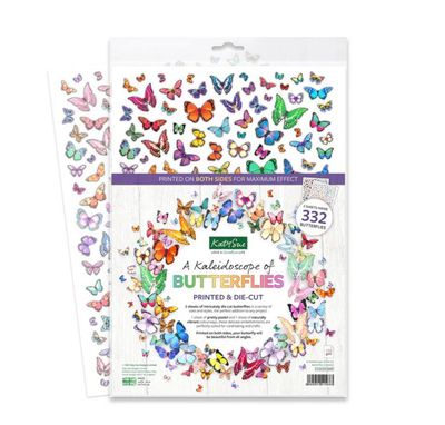 Katy Sue - A Kaleidoscope Of Butterfies Printed &amp; Die Cut 332pcs
