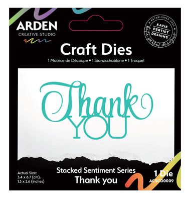 Arden Creative - Thank You Stacked Sentiment Die