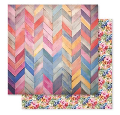 Paper Rose - Rainbow Garden D 12x12 Single Sheet