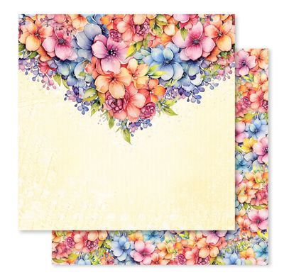 Paper Rose - Rainbow Garden B 12x12 Single Sheet