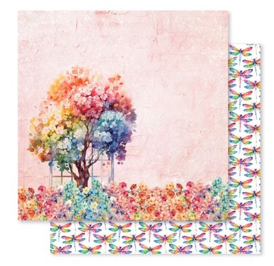 Paper Rose - Rainbow Garden F 12x12 Single Sheet