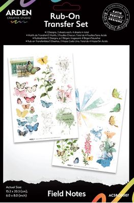 Arden Creative Studio - Field Notes Rub On Transfers