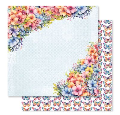 Paper Rose - Rainbow Garden E 12x12 Single Sheet