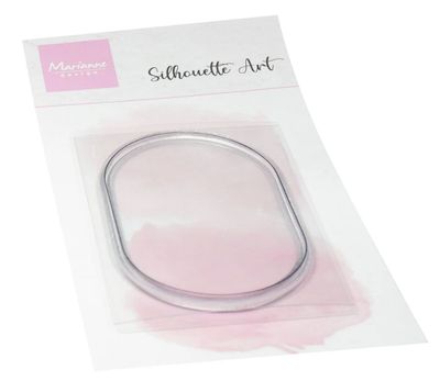 Marianne Designs Clear Stamp - Silhoutte Art Oval Frame