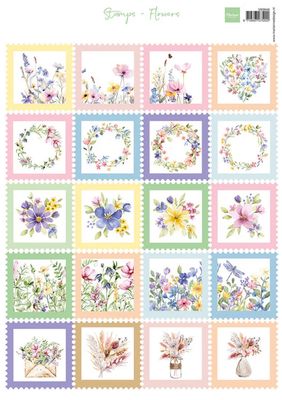 Marianne Designs - Flower Stamps A4 Cutting Sheet