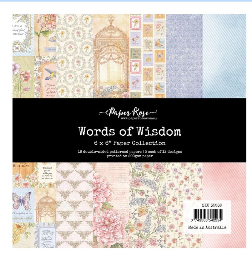 Paper Rose Studio - Words Of Wisdom 6x6 Paper Collection