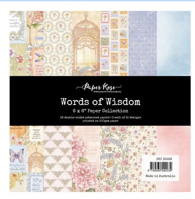 Paper Rose Studio - Words Of Wisdom 6x6 Paper Collection