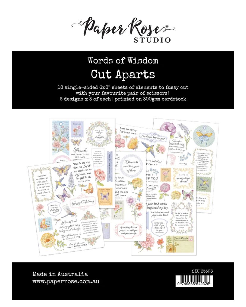 Paper Rose Studio - Words Of Wisdom Cut Aparts