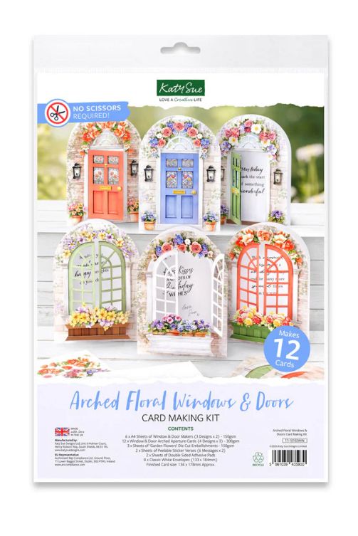 Katy Sue - Arched Floral Windows Card Making Kit