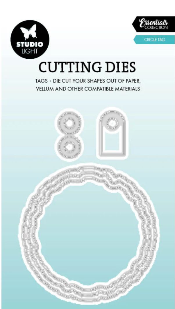 SL Essentials - Torn Edge Tag Round Die 5pcs